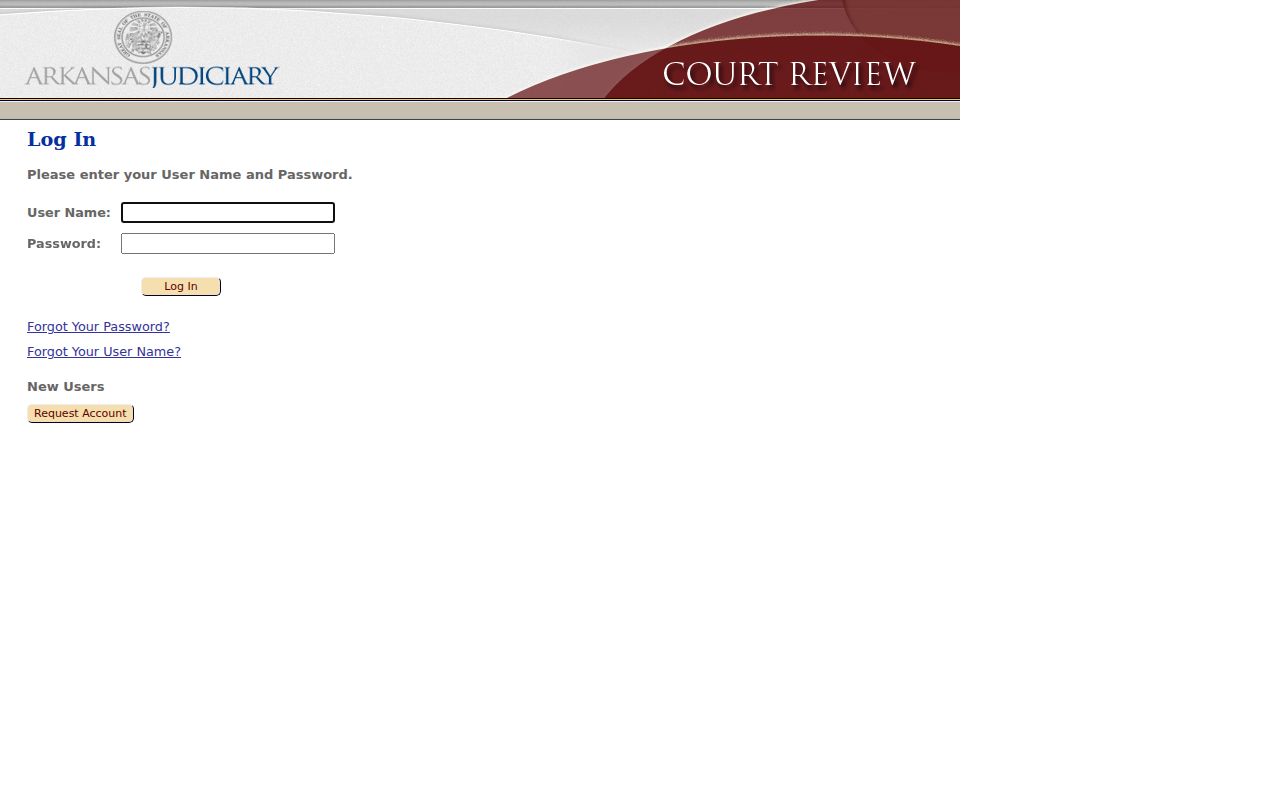 Arkansas Judiciary eFlex electronic filing login used for Chicot County court filings