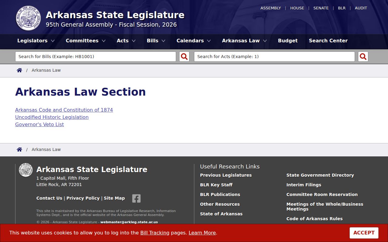 Official ArkansasLaw statute access page for Chicot County civil docket access rules